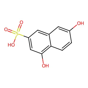 4,7-Dihydroxynaphthalene-2-sulphonic acid structure