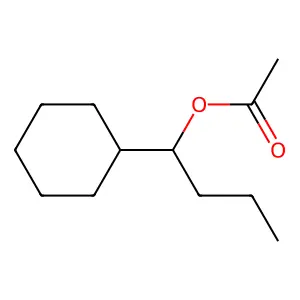 Cyclohexanemethanol, alpha-propyl-, 1-acetate structure