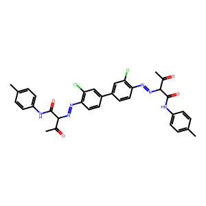 Pigment Yellow 55 structure