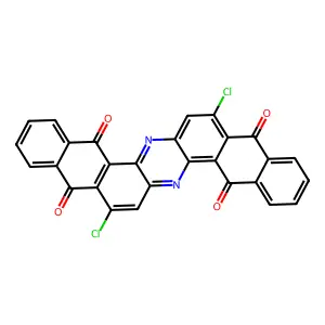 5,9,14,18-Anthrazinetetrone, 8,17-dichloro- structure