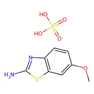 2-Benzothiazolamine, 6-methoxy-, sulfate (1:1) structure