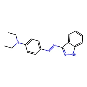 Benzenamine, N,N-diethyl-4-(1H-indazol-3-ylazo)- structure