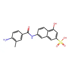 2-Naphthalenesulfonic acid, 7-[(4-amino-3-methylbenzoyl)amino]-4-hydroxy- structure