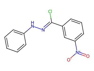 3-Nitrobenzoyl chloride phenyl hydrazone structure