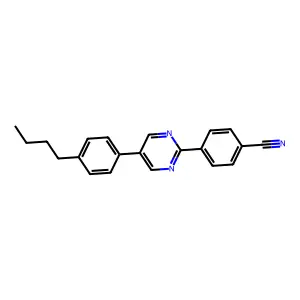 Benzonitrile, 4-[5-(4-butylphenyl)-2-pyrimidinyl]- structure