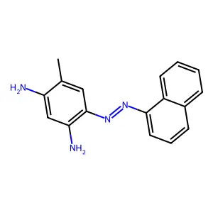 4-Methyl-6-(2-(1-naphthalenyl)diazenyl)-1,3-benzenediamine structure