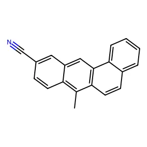 7-Methylbenz(a)anthracene-10-carbonitrile structure