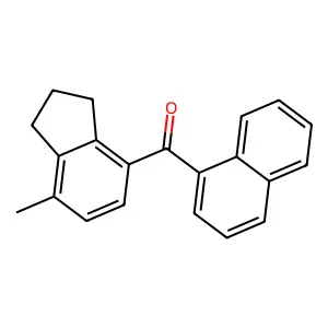 Methanone, (2,3-dihydro-7-methyl-1H-inden-4-yl)-1-naphthalenyl- structure