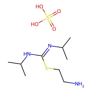 Pseudourea, 2-(2-aminoethyl)-1,3-diisopropyl-2-thio-, hydrogen sulfate structure