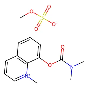 Quinolinium, 8-(N',N'-dimethylcarbamoyloxy)-1-methyl-, methylsulfate structure