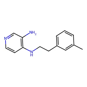Pyridine, 3-amino-4-(o-tolylethylamino)- structure