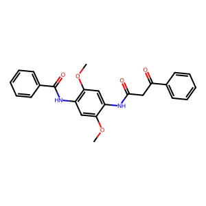 N-(4-Benzamido-2,5-dimethoxyphenyl)-3-oxo-3-phenylpropionamide structure