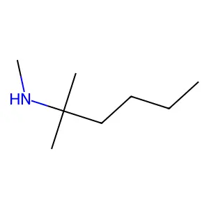 2-Hexylamine, N,2-dimethyl- structure