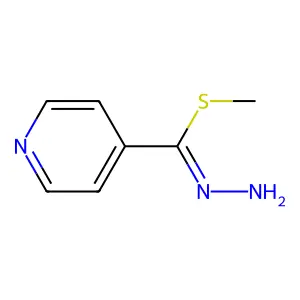 Methyl pyridine-4-carbohydrazonothioate structure