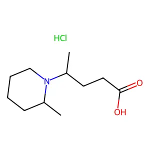 4-(2-Methylpiperidin-1-yl)pentanoic acid--hydrogen chloride (1/1) structure