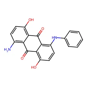 9,10-Anthracenedione, 1-amino-4,8-dihydroxy-5-(phenylamino)- structure