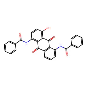 Benzamide, N,N'-(9,10-dihydro-4-hydroxy-9,10-dioxo-1,5-anthracenediyl)bis- structure