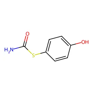 Carbamic acid, thio-, p-hydroxyphenyl ester structure