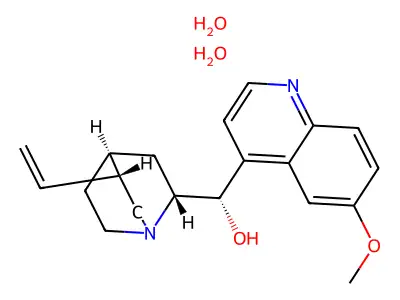 6'-Methoxycinchonan-9-ol--water (1/2) structure