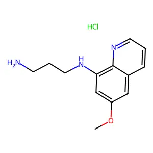 N~1~-(6-Methoxyquinolin-8-yl)propane-1,3-diamine--hydrogen chloride (1/1) structure