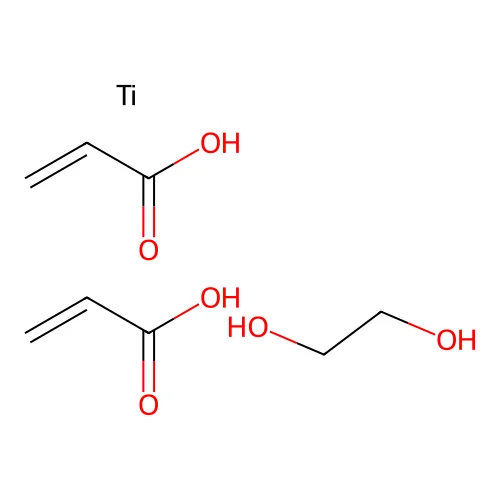 Diacryl ethylene titanate structure