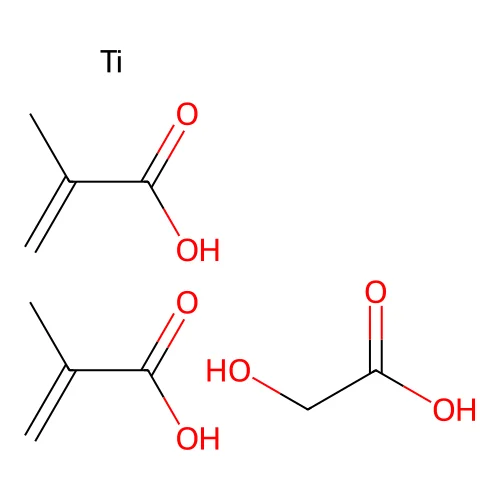 Dimethacryl glycolyl titanate structure
