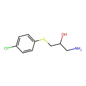 2-Propanol, 1-amino-2-((p-chlorophenyl)thio)- structure