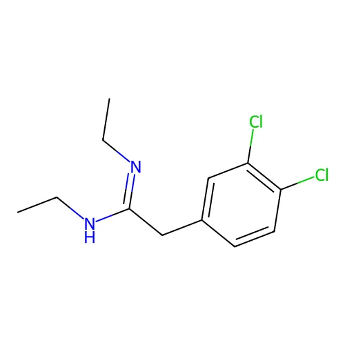 2-(3,4-dichlorophenyl)-N,N'-diethylethanimidamide structure