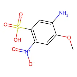 5-Amino-4-methoxy-2-nitrobenzenesulphonic acid structure
