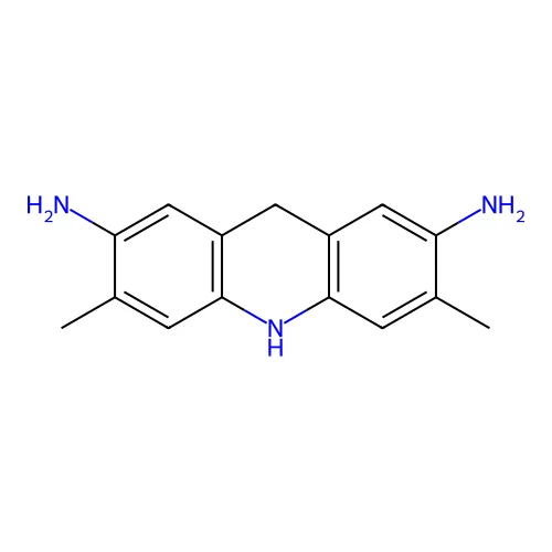 3,6-Dimethyl-9,10-dihydroacridine-2,7-diamine structure