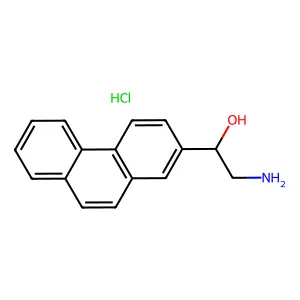 2-Amino-1-(phenanthren-2-yl)ethan-1-ol--hydrogen chloride (1/1) structure