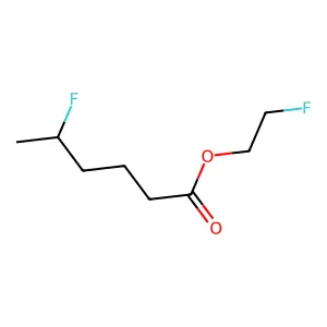 2-Fluoroethyl 5-fluorohexanoate structure