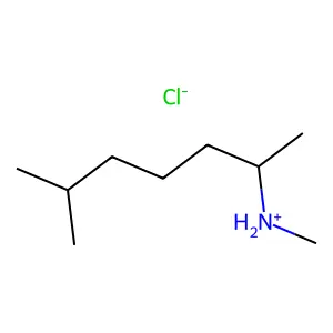 N,6-Dimethylheptan-2-amine--hydrogen chloride (1/1) structure