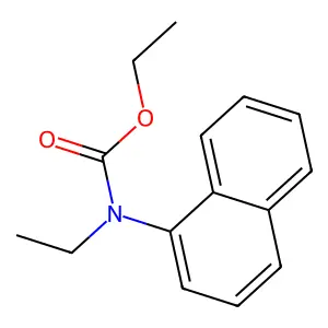 1-Naphthalenecarbamic acid, N-ethyl-, ethyl ester structure
