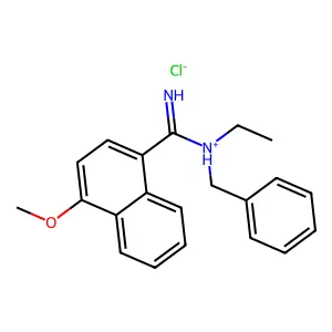 1-Naphthamidine, N-benzyl-N-ethyl-4-methoxy-, hydrochloride structure