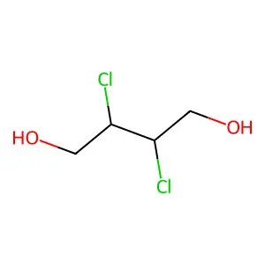 1,4-Butanediol, 2,3-dichloro-, (+,-)- structure