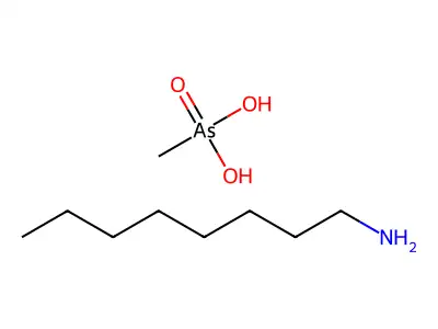 Hydroxy(methyl)arsinate; octylazanium structure