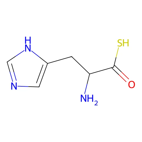 2-amino-3-(1H-imidazol-5-yl)propanethioic S-acid structure