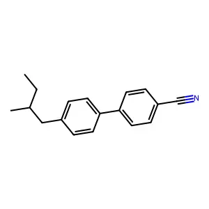 [1,1'-Biphenyl]-4-carbonitrile, 4'-[(2S)-2-methylbutyl]- structure