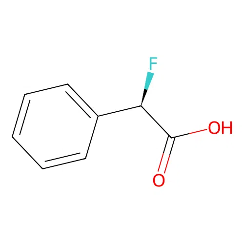 (2R)-2-fluoro-2-phenylacetic acid structure