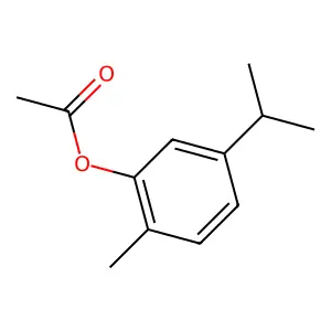 Carvacryl acetate structure