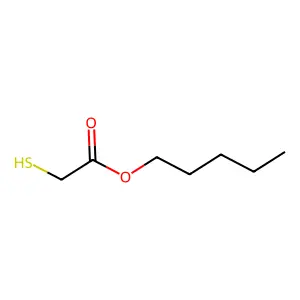 Pentyl mercaptoacetate structure