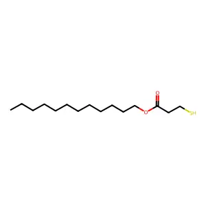 Propanoic acid, 3-mercapto-, dodecyl ester structure