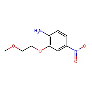 Benzenamine, 2-(2-methoxyethoxy)-4-nitro- structure