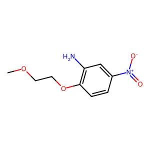 Benzenamine, 2-(2-methoxyethoxy)-5-nitro- structure