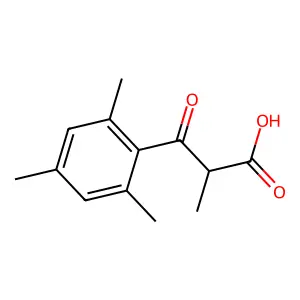 Propionic acid, beta-(beta-isodurylyl)- structure