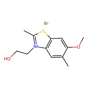 Benzothiazolium, 3-(2-hydroxyethyl)-6-methoxy-2,5-dimethyl-, bromide (1:1) structure