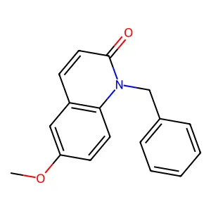 2(1H)-Quinolinone, 6-methoxy-1-(phenylmethyl)- structure