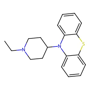 Phenothiazine, 10-(N-ethyl-4-piperidyl)- structure