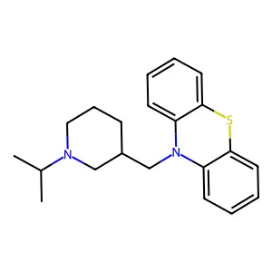Phenothiazine, 10-((N-isopropyl-3-piperidyl)methyl)- structure